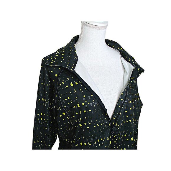 Under Armour Womens Fitted Cold Gear 1/2 Zip Pullover Blk Gray Yellow M/L Thumb - Picture 3 of 12